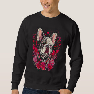 Sweatshirt La Saint-Valentin French Bulldog Chien Saint-Valen