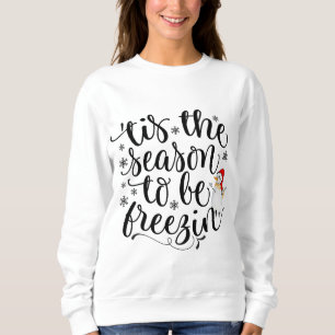 Sweatshirt la saison des noël gèle son froid à l' extérie