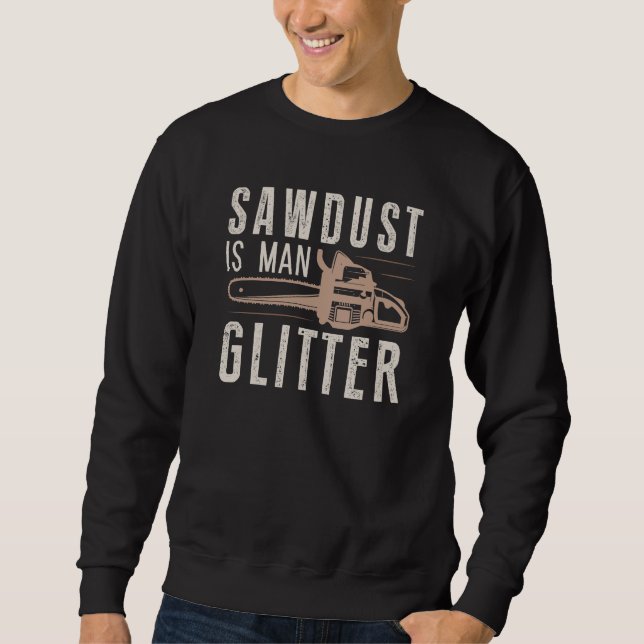 Sweatshirt La sciure est la Parties scintillant humaine (Devant)
