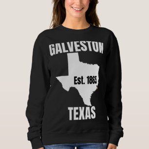 Sweatshirt La Ville de Galveston Texas Vêtements pour hommes 