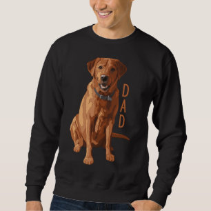 Sweatshirt Lab Papa Fox Red Labrador Retriever Chien