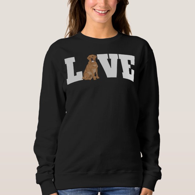 Sweatshirt Labrador Dog Love 245 (Devant)