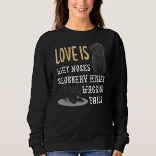 Sweatshirt Labrador Love Is Wet Noses Slobbery Baisers Baiser