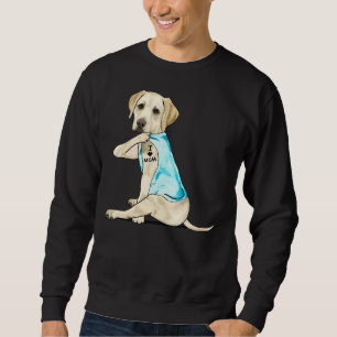 Sweatshirt Labrador Retriever I Love Maman Tattoos