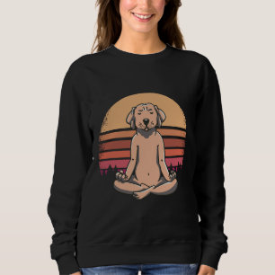Sweatshirt Labrador Yoga Chien Vêtements de méditation Amp Na