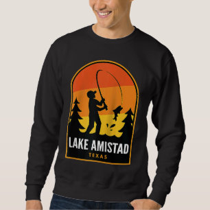 Sweatshirt Lac Amistad Texas Pêche Raglan