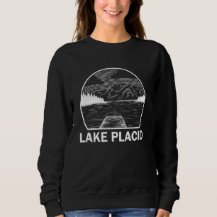 Sweatshirt Lac Placid Floride Pêche Drôle Camping Été