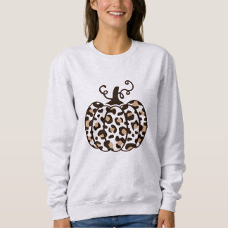 Sweatshirt L'action de grâces du Citrouille léopard