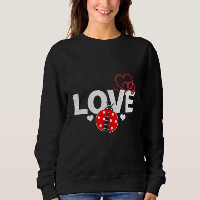 Sweatshirt Ladybug Heart 2 (Devant)