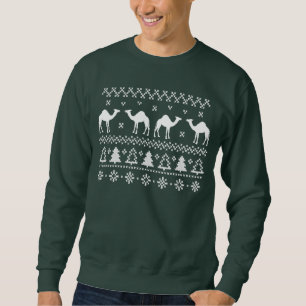 Sweatshirt laid de chandail de Noël de chameau de