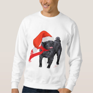 Sweatshirt L'aide de Père Noël Pug