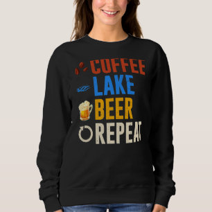 Sweatshirt Lakefront Living Coffee Lake Bière Répétition