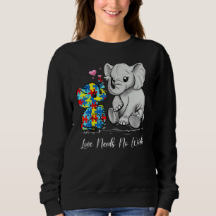 Sweatshirt L'Amour De sensibilisation sur l'autisme N'A Pas B