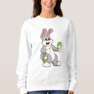 Sweatshirt Lapin à la peinture avec l'oeuf