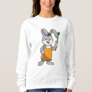 Sweatshirt Lapin comme Peintre avec pinceau