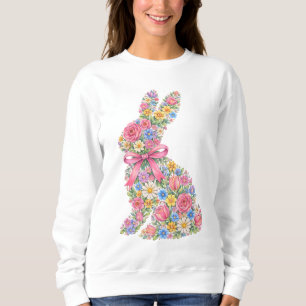 Sweatshirt Lapin de Pâques floral