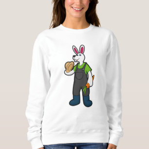 Sweatshirt Lapin en fermier avec carotte et Casquette