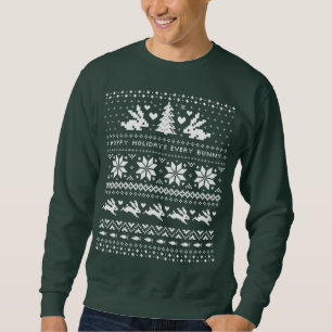 Sweatshirt Lapin lapins moches style doux de Noël