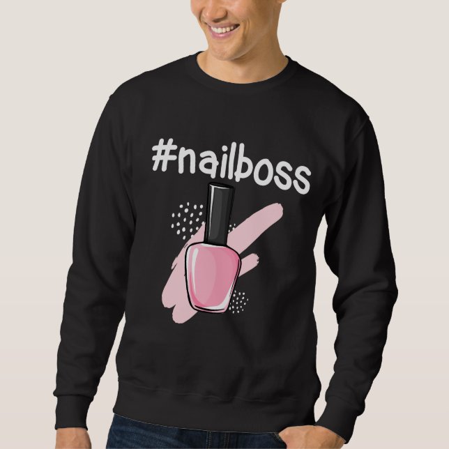 Sweatshirt L'art de la manucure amusante (Devant)