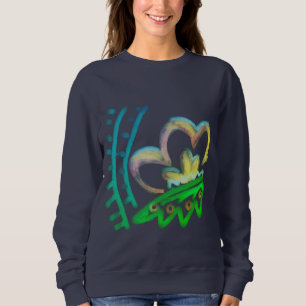 Sweatshirt L'art floral Abstrait à porter
