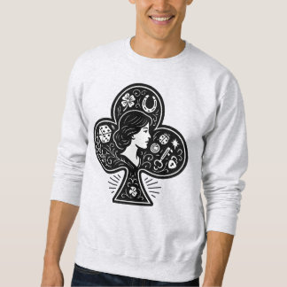 Sweatshirt L'As des Clubs — Lady Luck Cameo