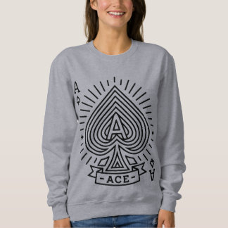 Sweatshirt L'as des pique — Emblème d'éclatement de soleil de