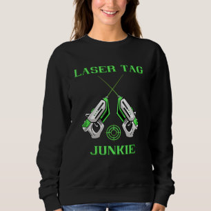 Sweatshirt Laser Tag Junkie Lasertag Joueur en salle de jeu S