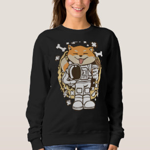 Sweatshirt L'Astronaute Doge Shiba Inu À L'Espace Extérieur D