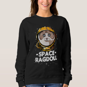 Sweatshirt L'astronaute spatiale Ragdoll Maman Chat