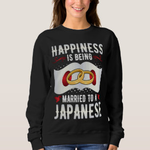Sweatshirt Le bonheur, c'est d'être marié à une femme japonai