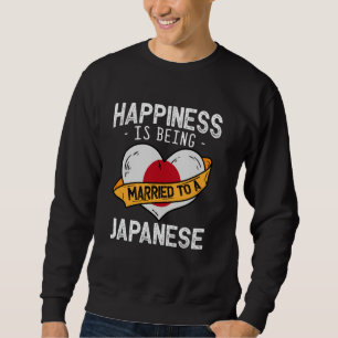 Sweatshirt Le bonheur, c'est être marié à une épouse japonais