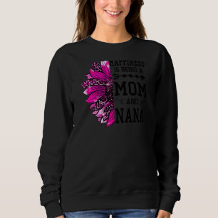 Sweatshirt Le bonheur des femmes est d'être maman et Nana Mot