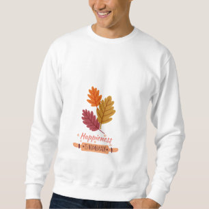 Sweatshirt le bonheur est fait maison automne conception incr