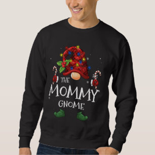 Sweatshirt Le Buffle Mammy Gnome Plaid Christmas Tree Light