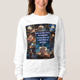 Sweatshirt Le café raconte une histoire