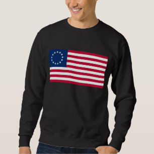 Sweatshirt Le Cercle des étoiles, drapeau américain par Betsy