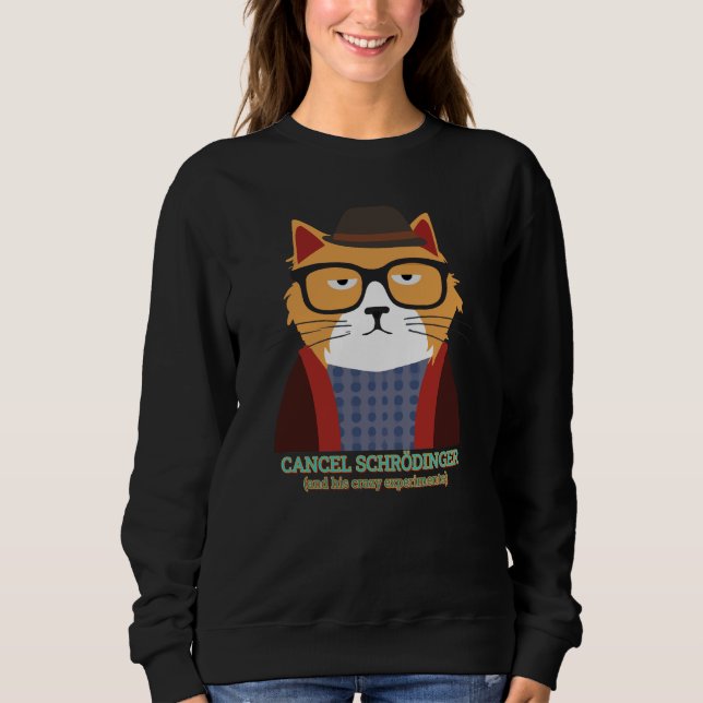 Sweatshirt Le chat de Schrodinger (Devant)
