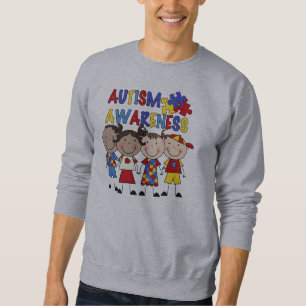 Sweatshirt Le chiffre de bâton badine la sensibilisation sur