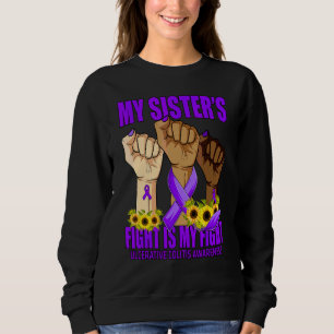 Sweatshirt Le combat de ma sœur est mon combat Colite ulcéreu