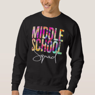 Sweatshirt Le Corps De L'École Secondaire Tie Dye Retour À L'