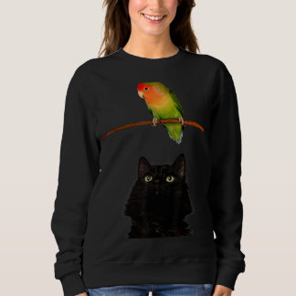 Sweatshirt Le Dîner De Yum Est Arrivé Chat En Regardant Un Di