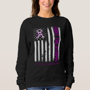 Sweatshirt Le Drapeau Américain Lutte Contre La Stigma Vitili