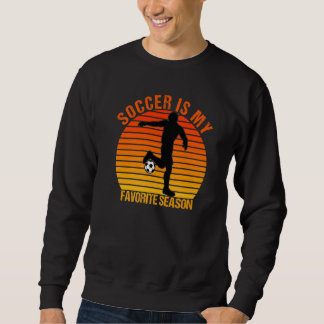 Sweatshirt Le football est ma saison préférée vintage footbal
