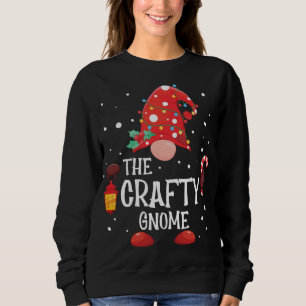Sweatshirt Le Gnome Crafty Matching Famille Noël Gnome P