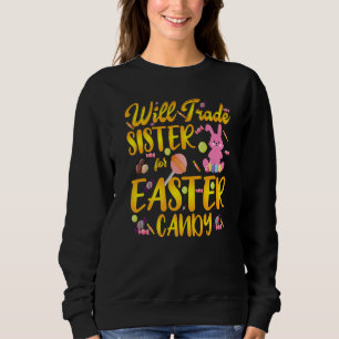 Sweatshirt Le Lapin Mange Des Oeufs De Chocolat Vont Échanger