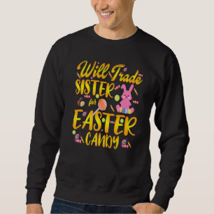 Sweatshirt Le Lapin Mange Des Oeufs De Chocolat Vont Échanger