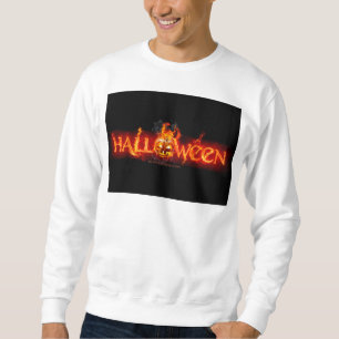 Sweatshirt Le lettrage massif enflammé d'Halloween de Slipper