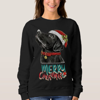 Sweatshirt Le Meilleur Labrador Noir Pour Noël