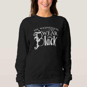 Sweatshirt Le mercredi, nous portons le mercredi noir