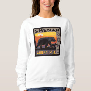 Sweatshirt Le Parc national de Shenandoah Mama Bear & Cubs